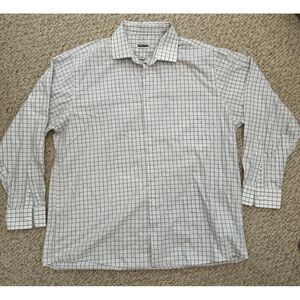 Van Heusen Men's Button Down Flex Collar Regular Fit 17 1/2 34/35‎ Checker